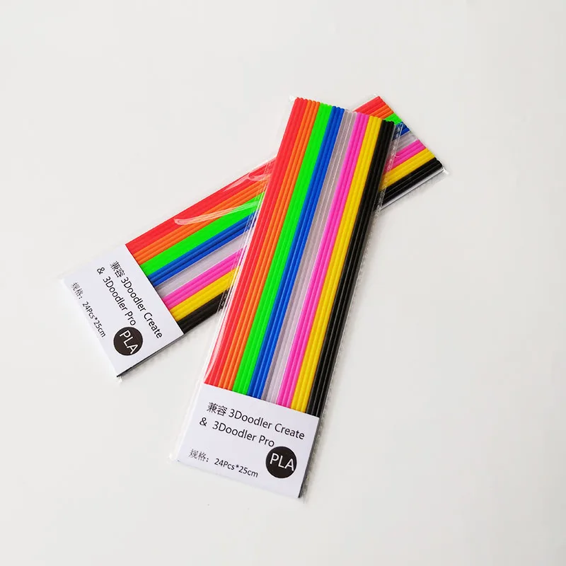 PLA 3D нить 3D материал для заправки подходит для 3Doodler Создание ручки для 3D-печати 6 метров / пакет ECO- Пластиковая резина