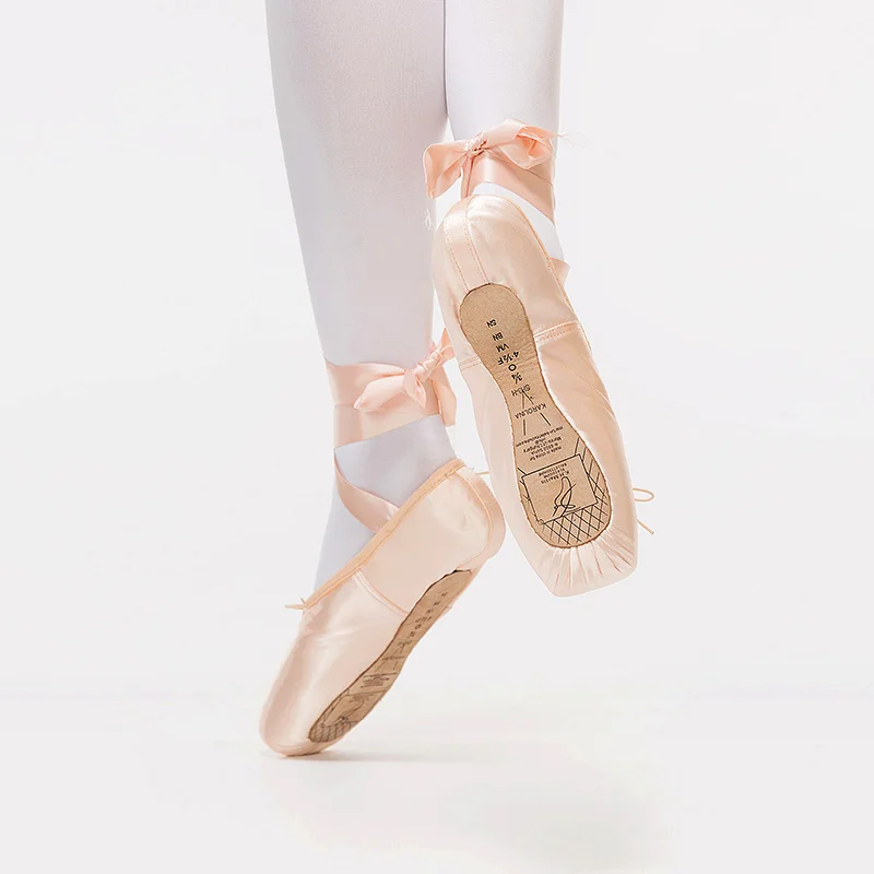 Sansha/женские балетки Туфли-пуанты Обувь на более широкой платформе для танцев с