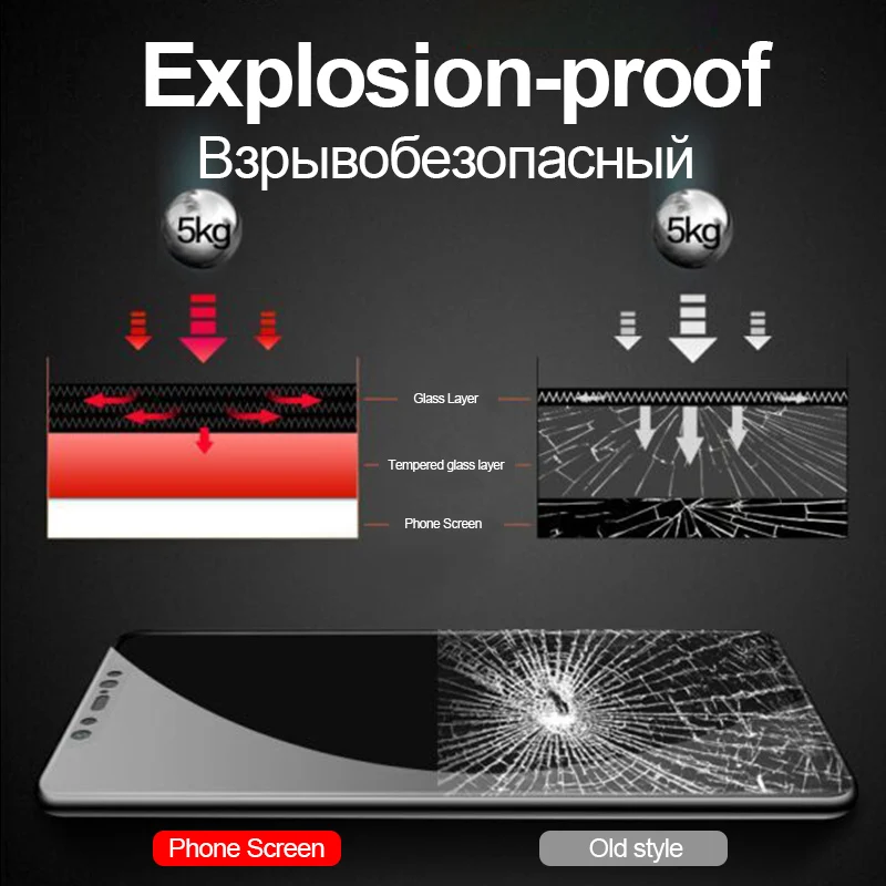 5D полное покрытие из закаленного стекла для Redmi note 5 5A Защитная пленка экрана на Plus
