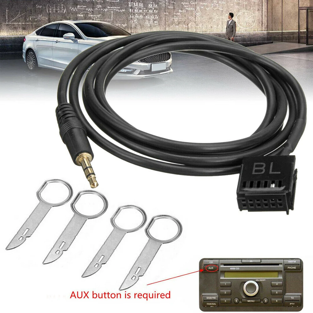 Автомобильные Кабели Адаптеры Розетки 3 5 мм разъем AUX аудио кабель + CD разборка