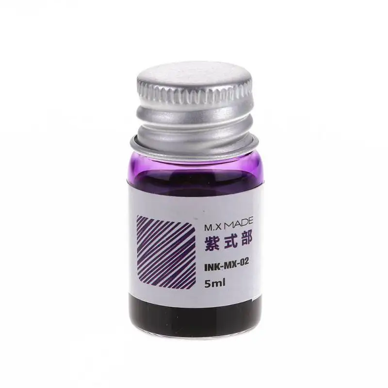 5ml Purple Ink Банкет подарки Стекло цифровым пером для вечерние Сувениры Цветок чернила Стекло ручка с Чехол, на свадьбу, День Святого Валентина, Декор - Цвет: 5ml Purple Ink