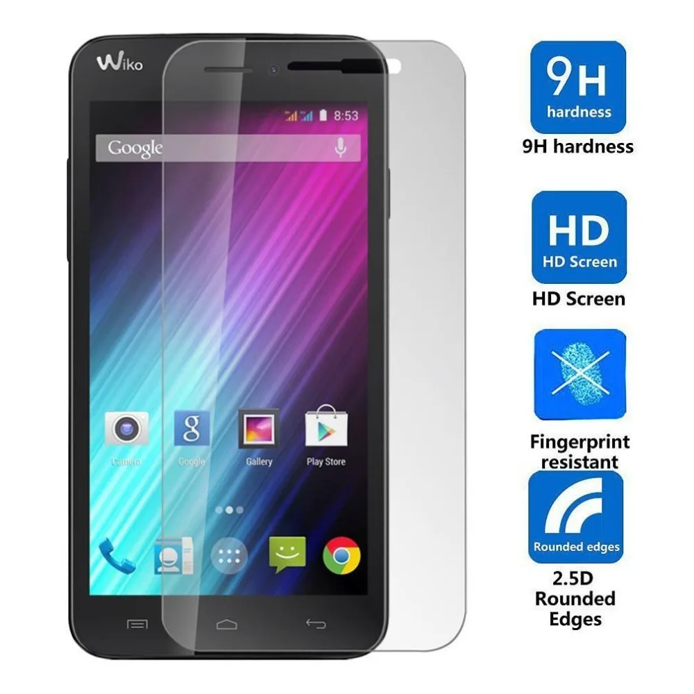 2 шт. Защитное стекло для WIKO U Pulse Lite Wim Fever Plup Fab 4G Highway Pure Rainbow Jam 4G|glass film|tempered glass screen
