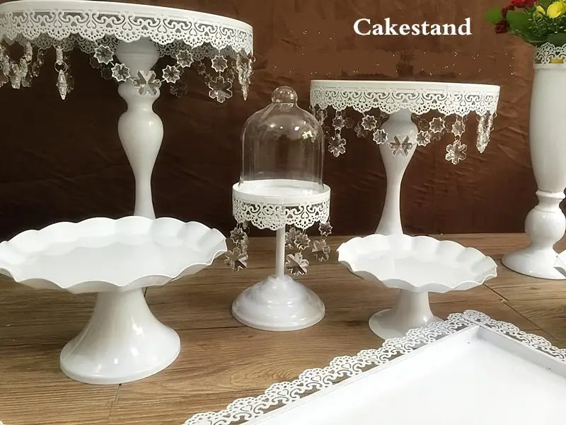 Горячая Распродажа белоснежная Хрустальная подставка для свадебного торта