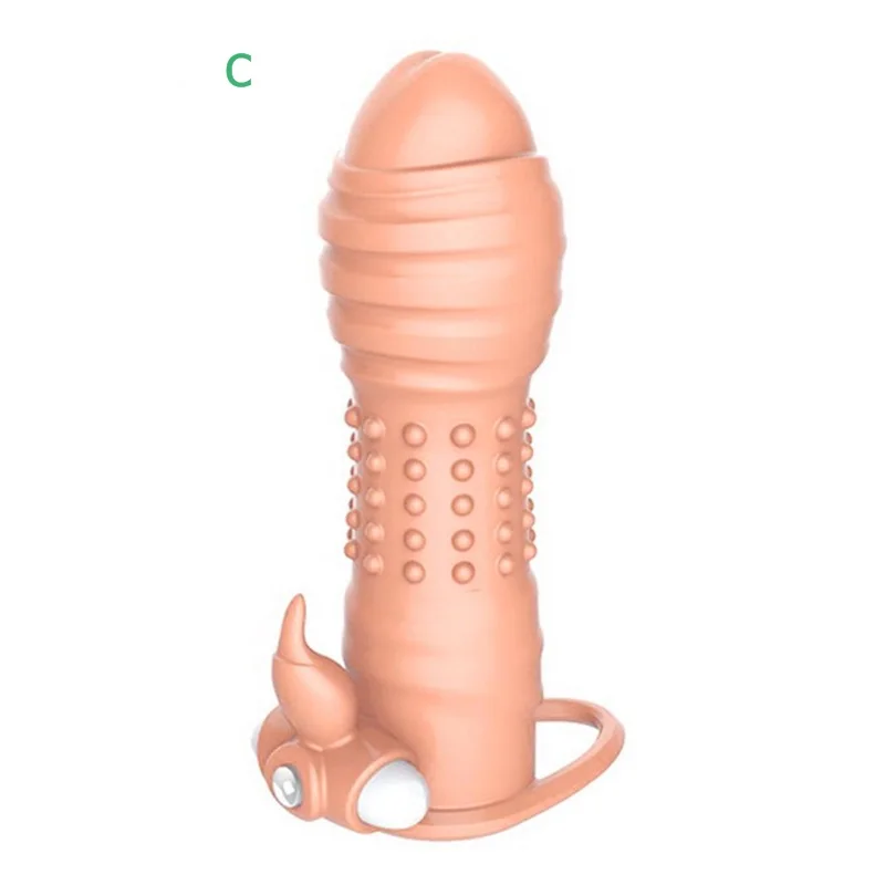 Male Penis Sex Toys Extender Enlargement Reusable Condoms Adult Intimate Product Cock Ring Sleeve | Красота и здоровье