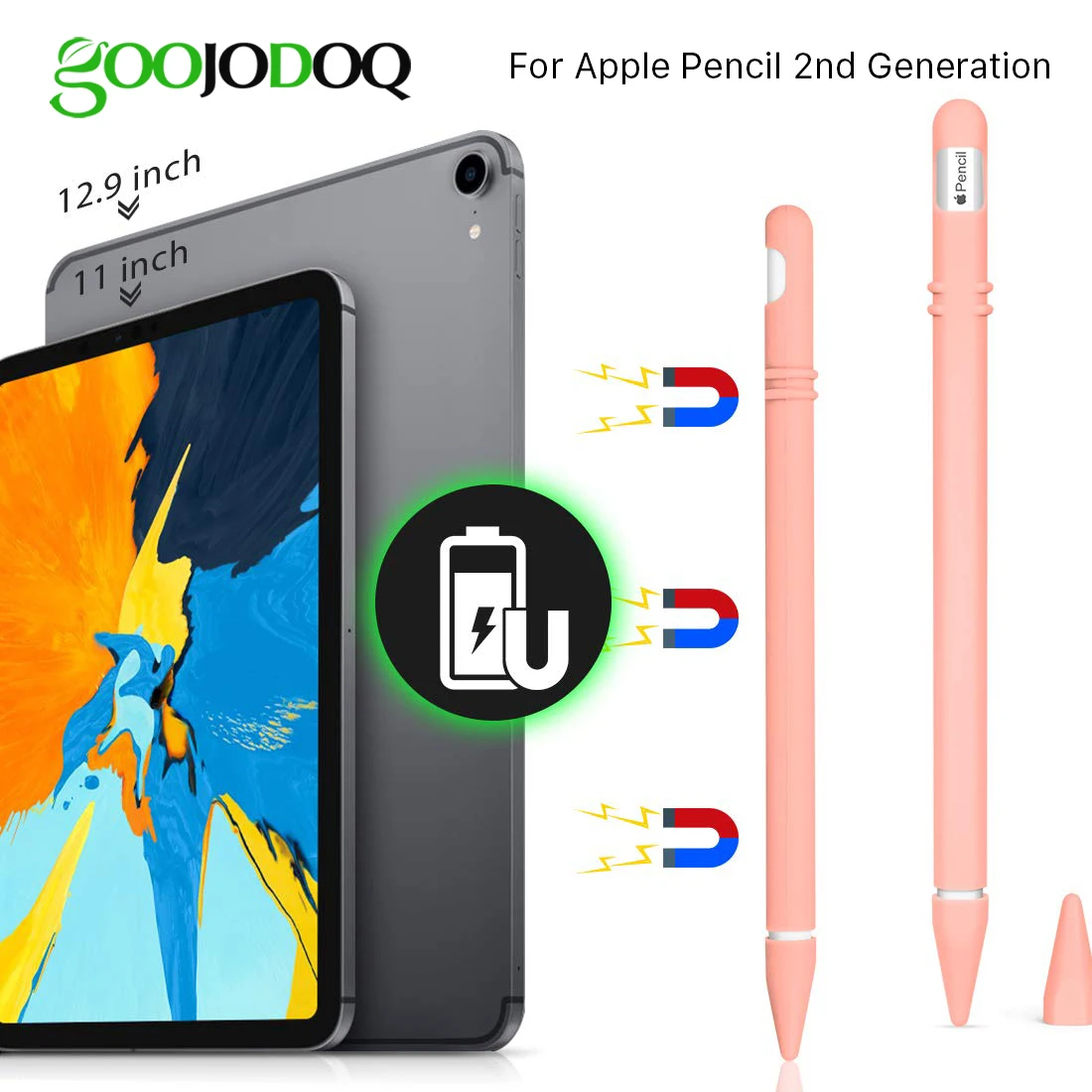 Силиконовый чехол для Apple Pencil 2 держатель Чехол iPad Pro 11 12 9 дюймов 2018 го поколения