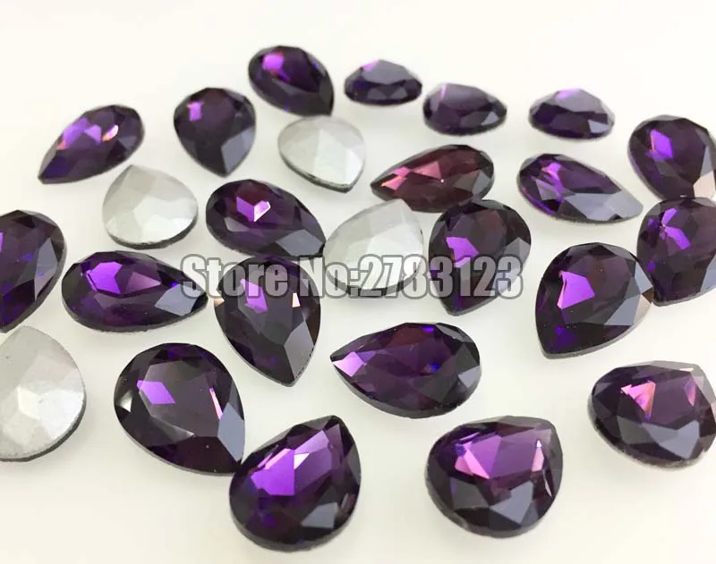Factory sales DR deep purple pointback good quality AAA+ Glass Crystal loose rhinestones Nail/ clothing accessories SWSP015 | Дом и сад