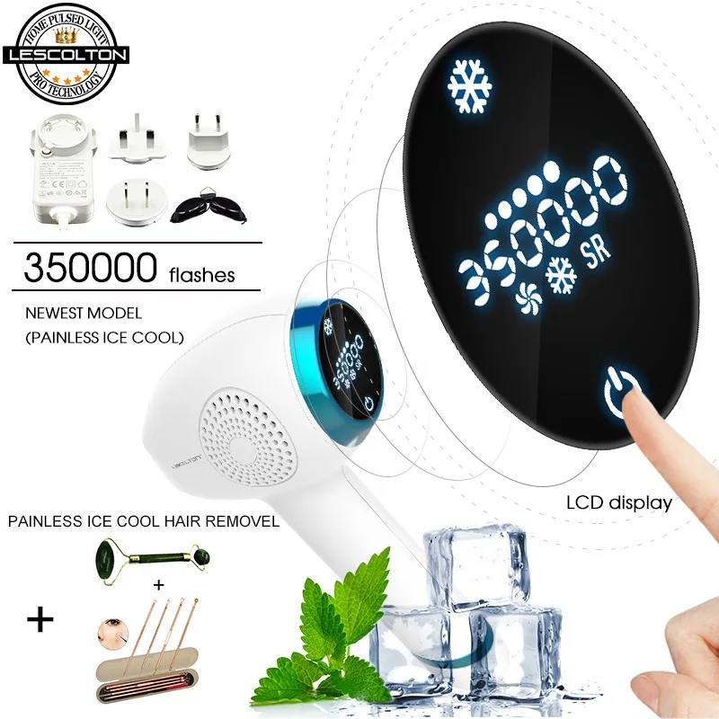 Новейшее устройство Lescolton 4 в 1 ICECOOL IPL лазерное удаление волос перманентное