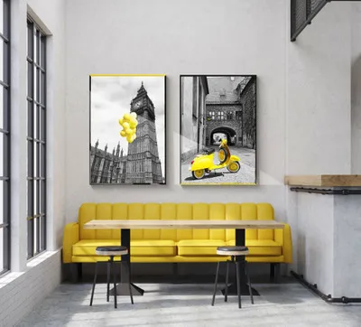 Настенная картина плакат Картина на холсте домашний декор черно-белое