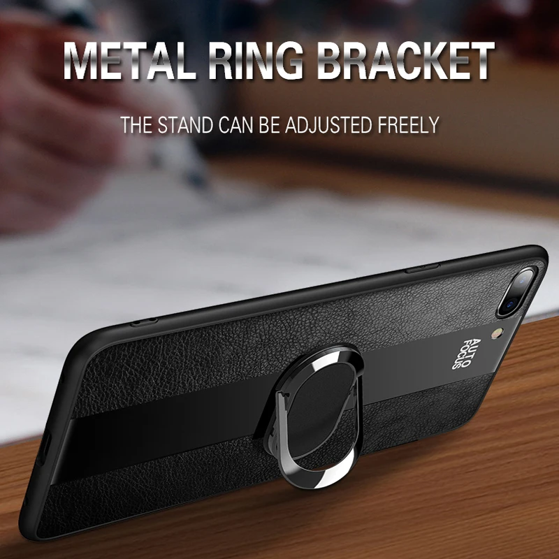 Wholesale Car Magnetic ring holder Phone Case For OPPO R15 R9 R9S R11 R11S R15X R17 Pro A57 A59 A83 A5 A7 A79 Leather case |