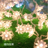 ac 4m 20 led lotus flower lamps string fairy lights for weddingchristmas partygarland patio decoration bedroom night light
