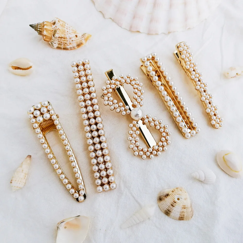 

Pearl Metal Hair Clip Hairband Comb Bobby Pin Barrette Hairpin Headdress Accessories Beauty Styling Tools New Arrival