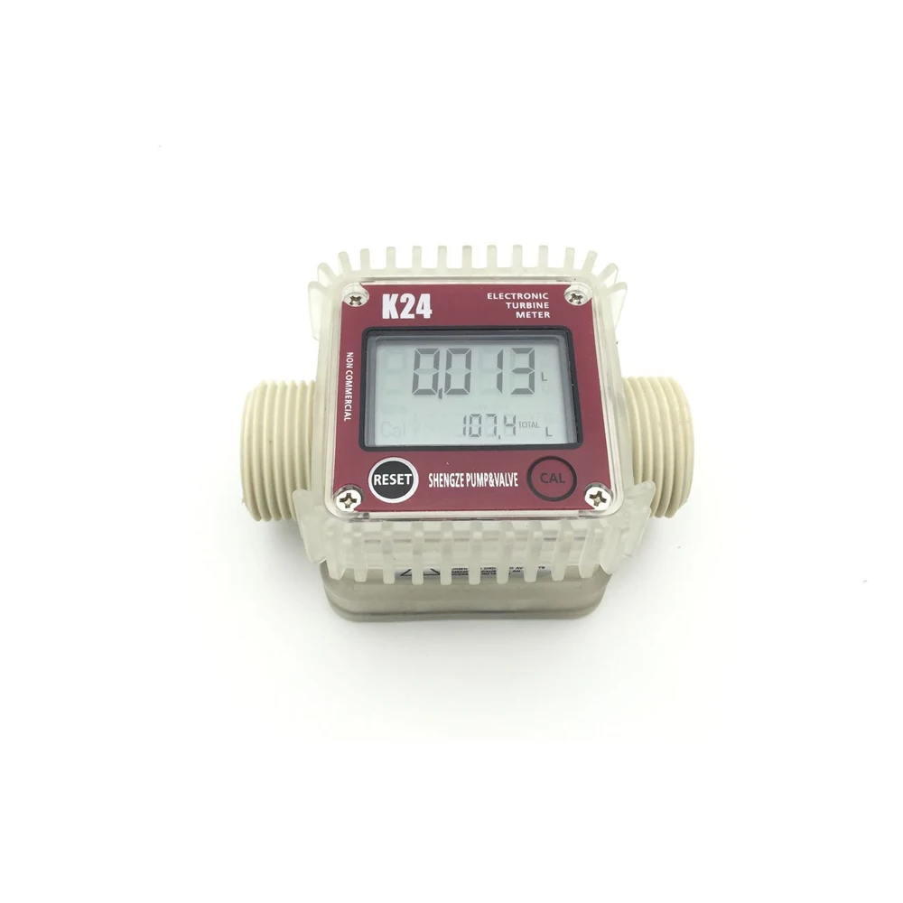 K24 LCD турбинный цифровой расходомер дизельного топлива для химикатов морской