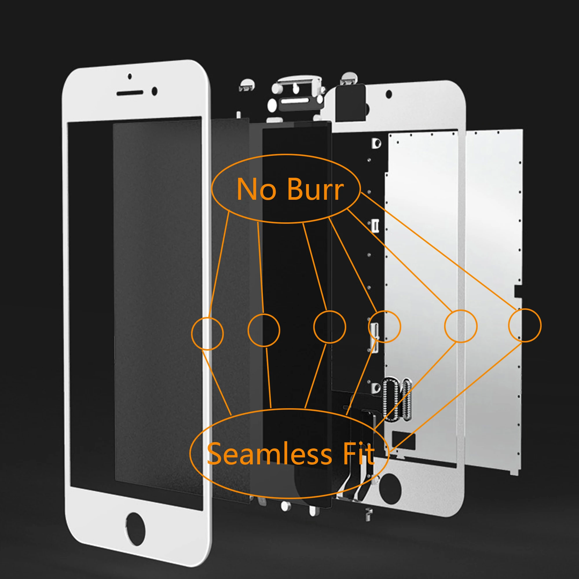 ЖК дисплей для iPhone 6S сенсорный экран 6 iphone Plus 7 модуль сборки дигитайзера|Экраны