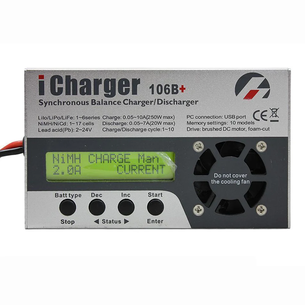 ICharger 106 b + 250W 10A 1-6S DC Батарея синхронный баланс зарядное устройство разрядное |