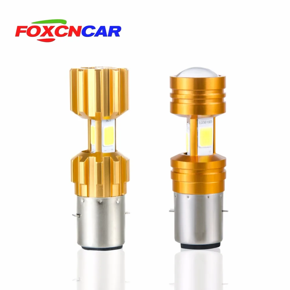 Foxcncar 1 шт. H4 COB светодиодный мотоциклетный головной светильник высокий низкий