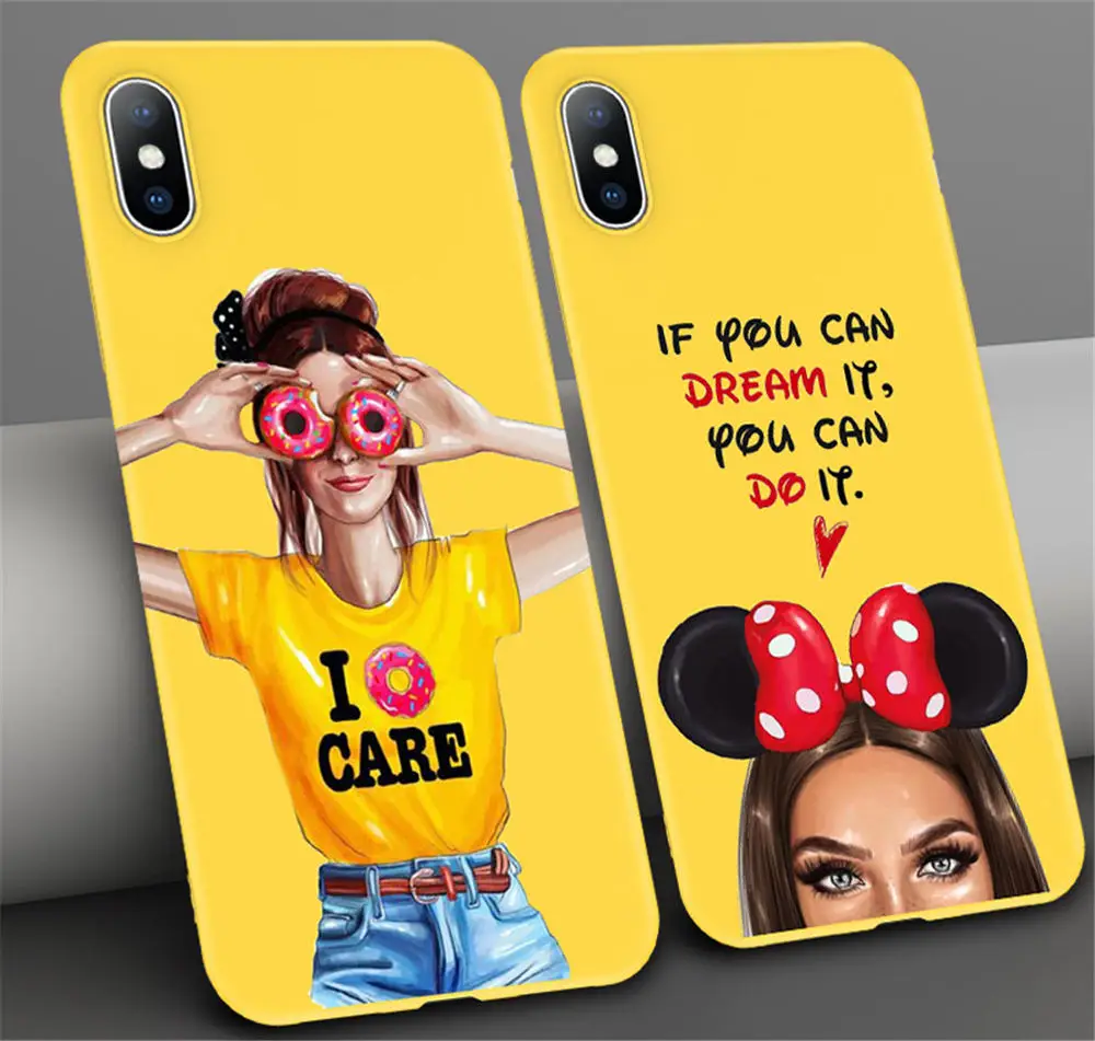 Силиконовый чехол для телефона Moskado для iPhone 7, чехол для телефона для ребенка, мамы, девочки, женщины, для iPhone 11 Pro X 6 6S 7 8 Plus XR XS Max 5 5S SE, мягкая задняя крышка
