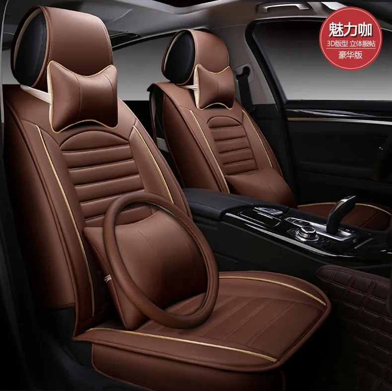 Чехлы для автомобильных сидений pu Подушка Peugeot 301 207 307 2008 308 408 508 3008 RCZ 208 4008 308S Caddy Combi