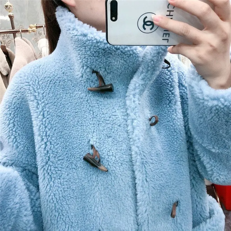 Пальто из овечьего меха, Женское зимнее пальто, длинное, большой размер, большие размеры, Женская куртка из овечьего меха, теплое, толстое, шинель из овечьего меха