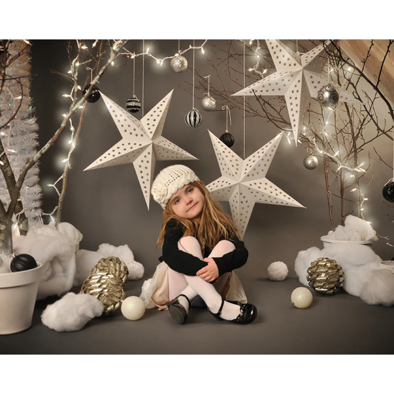 

5X7ft Vinyl Christmas stars background potography backdrops for children baby party stage photo studio portrait background