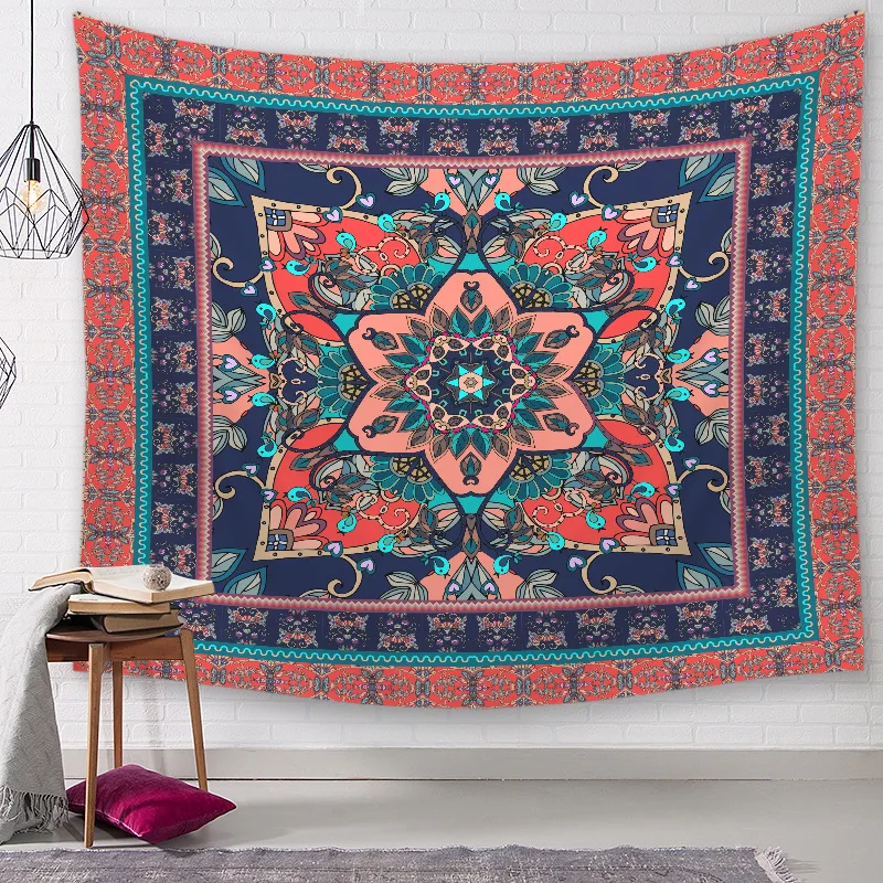 beautiful boho bohemian tapestry vintage floral indian wall hanging decoration for home elephant moroccan tapiz decor | Дом и сад