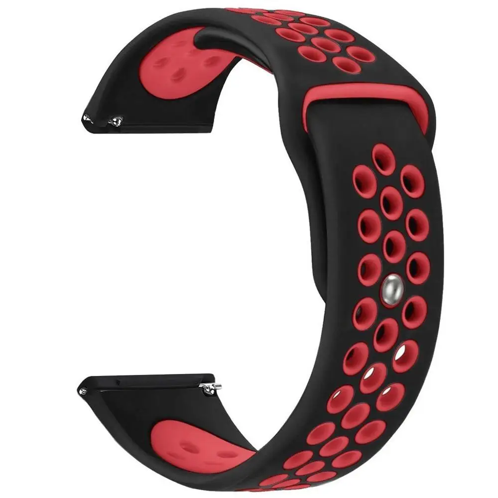 black red Спортивные ремешки для часов fitbit versa, ремешок спортивный силиконовый ремешок на запястье Браслет замена Браслет ремешок для часов ремень для fitbit versa, ремешок - Цвет: black red
