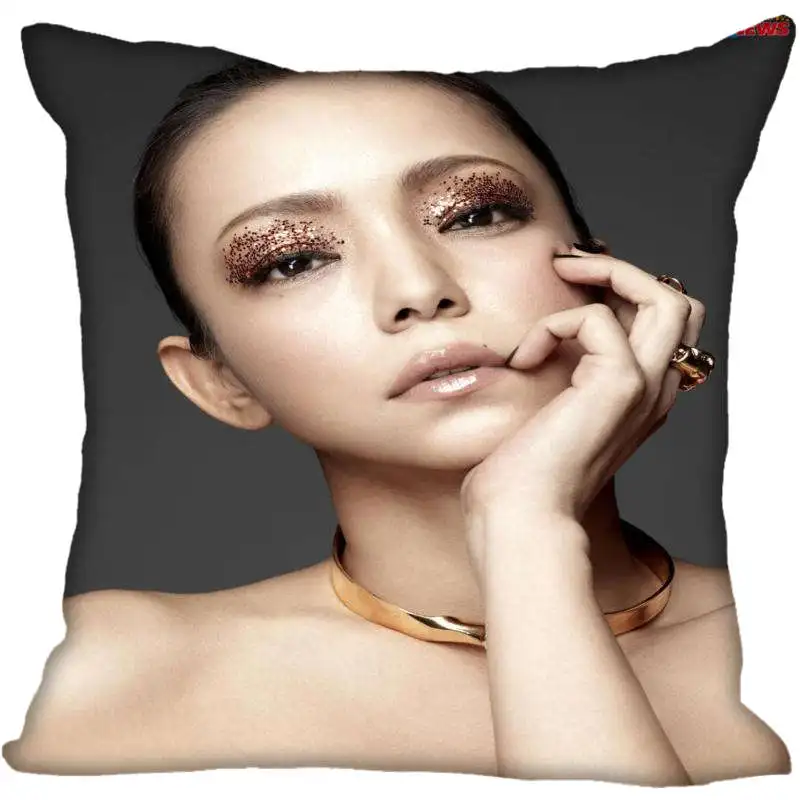 Индивидуальная квадратная наволочка Namie Amuro с рисунком, Мягкая Наволочка на молнии, 1 шт. Наволочка на заказ, больше размеров, a1949 - Цвет: 16