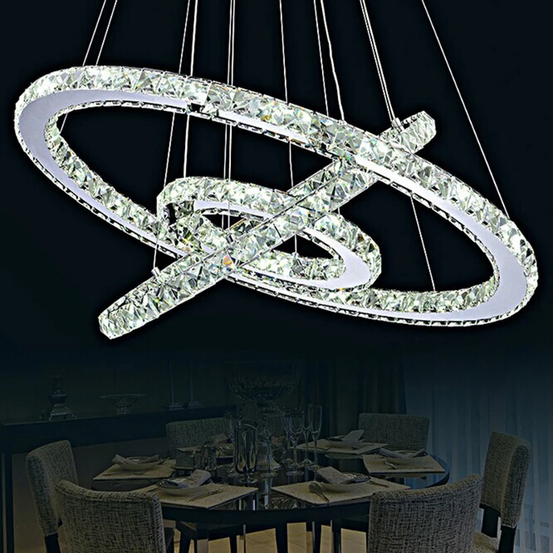 Современный хрустальный светодиодный подвесной светильник K9 кухонная лампа с