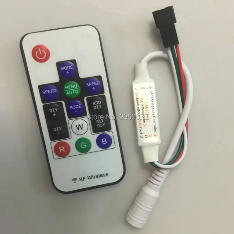 Новинка 2017 беспроводная радиочастотная цифровая цветная светодиодная лента WS2811