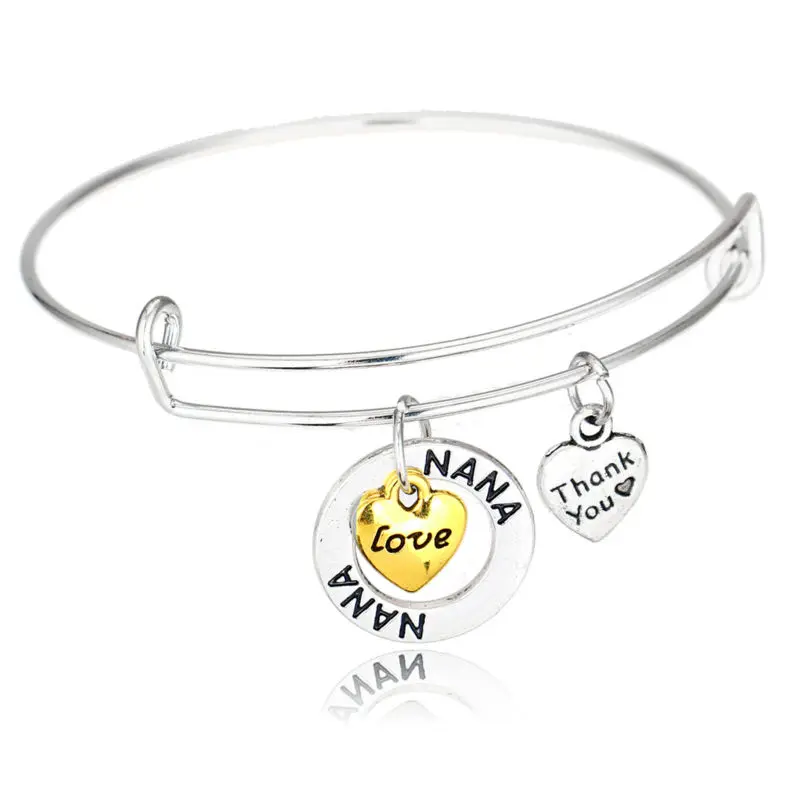 Браслеты с подвесками в виде сердец бабушки бабушки|bangles women|women banglesbangle bracelets womens |