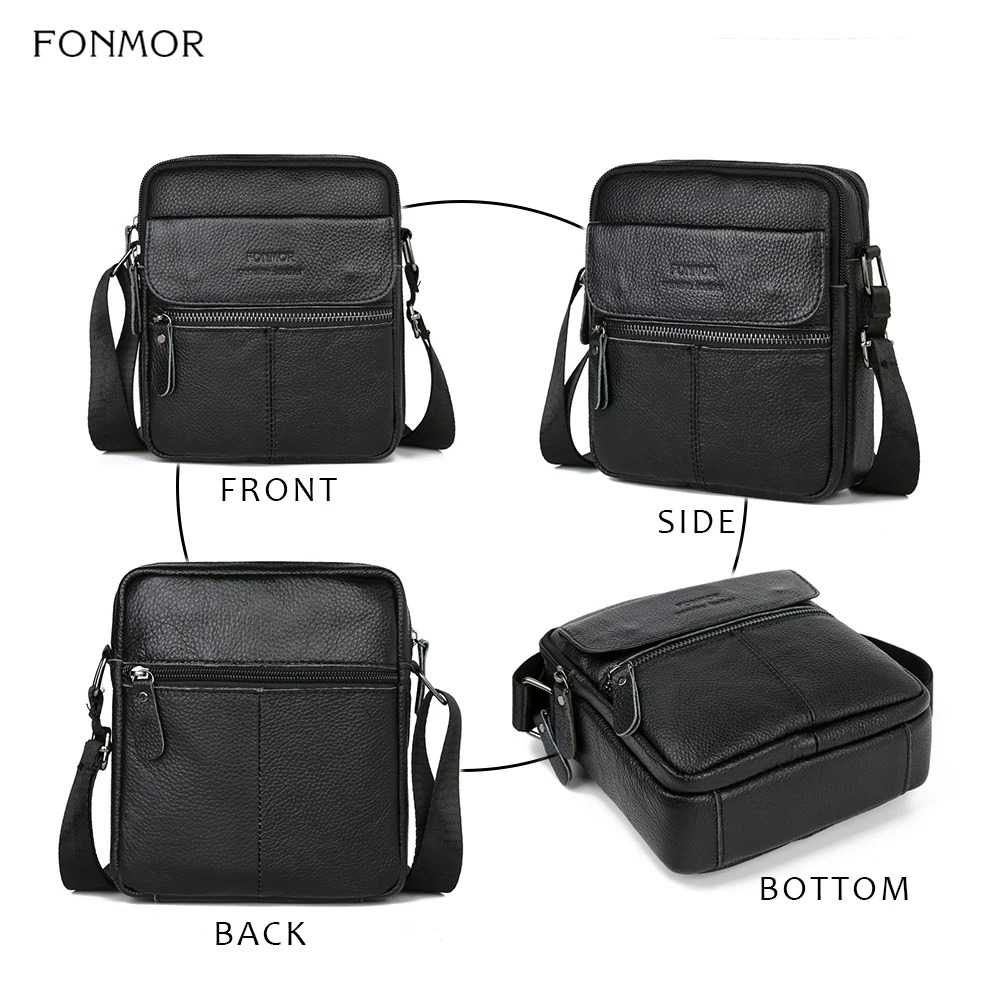 Сумка-мессенджер FONMOR Мужская из натуральной кожи |