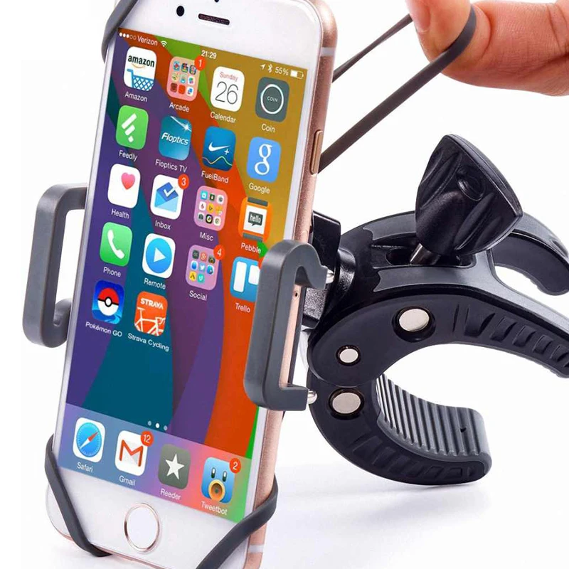Держатель для мобильного телефона на велосипед, мотоцикл, подставка для Apple iPhone, samsung, Xiaomi, велосипед, gps устройство, Поддержка рулевого колеса