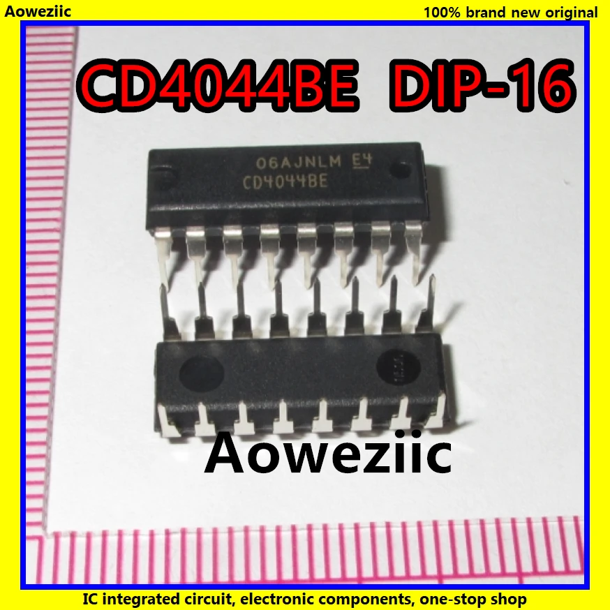 

10Pcs/Lot CD4044BE CD4044 4044 DIP-16 CMOS QUAD 3-STATE R/S LATCHES IC New Original Product