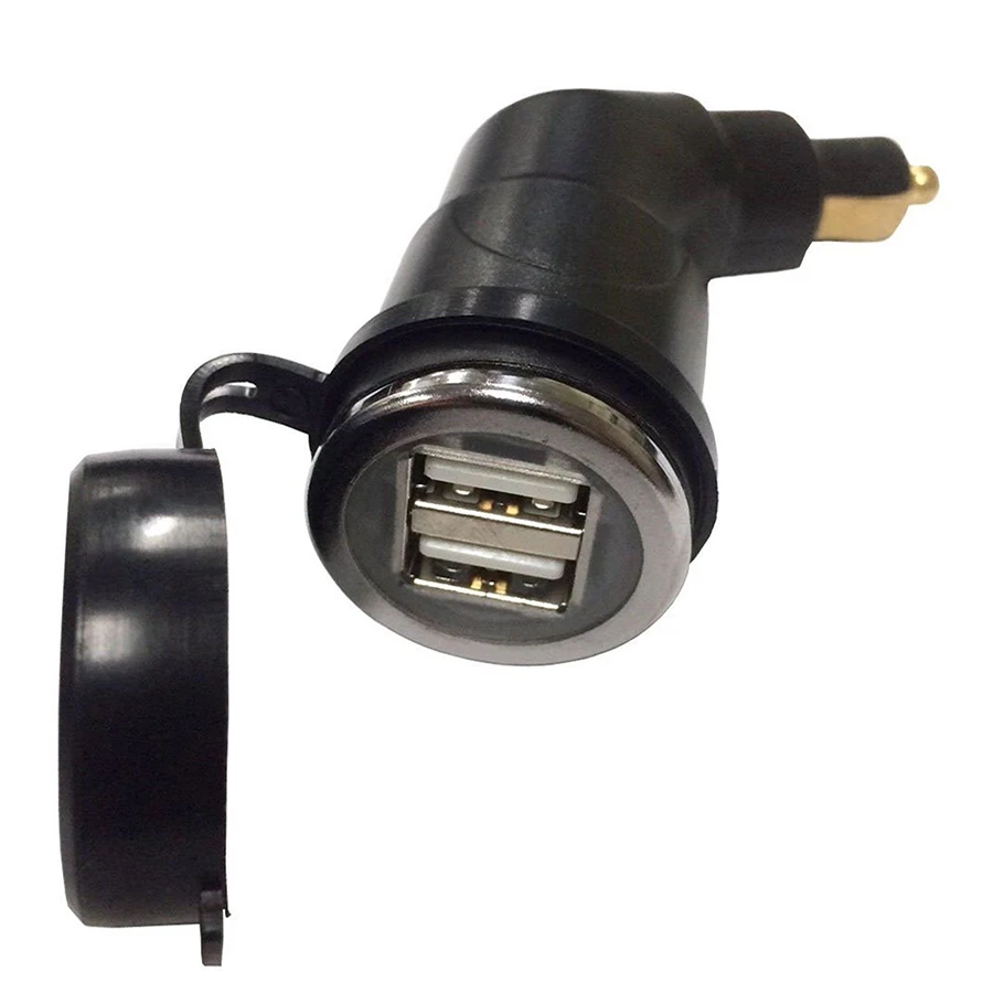 Портативный гнездо прикуривателя 5 В 3.3A Универсальный двойной USB адаптер питания