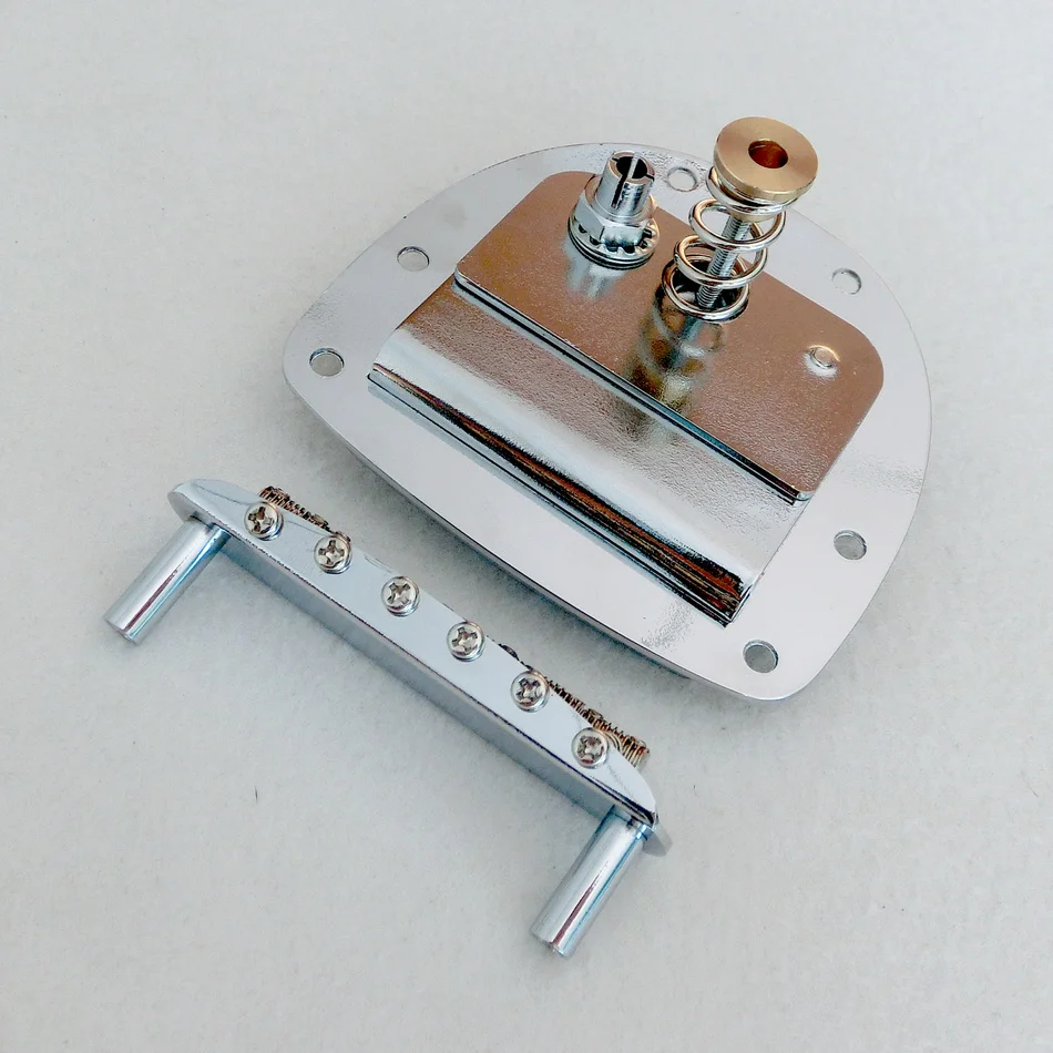 Набор Jazzmaster Стиль Гитарный мост и хвостовая часть В Хромированном цвете DIY Jaguar Тип гитара тремоло аксессуары для гитары ra