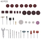 Мини-Электрические шлифовальные принадлежности, 40 шт.компл., вращающиеся инструменты со стальной проволочной щеткой, полимерный пильный диск для резки, гравировки, полировки