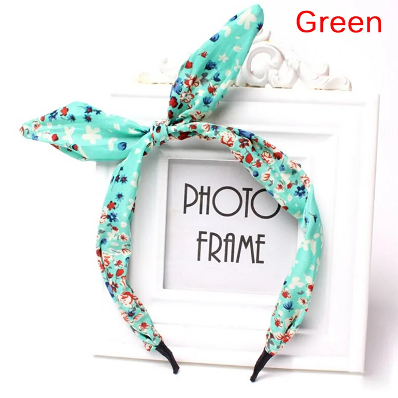 1pc Women Girls Hair Band Accessories for Floral Flower Headband Fabric Butterfly Bow Knot Head Rabbit Ears Headbands | Тематическая