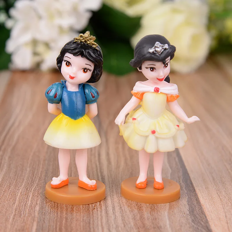 6 шт./лот Disney Pvc Белоснежка украшение фигурки милые Мультяшные игрушки модели