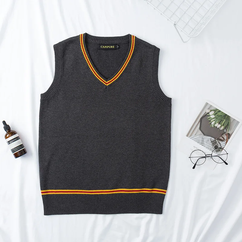 Adults Sweater V-Neck Sweater Waist coat Black all-match Daily Clothes Cosplay Costumes Cosplay Sweater