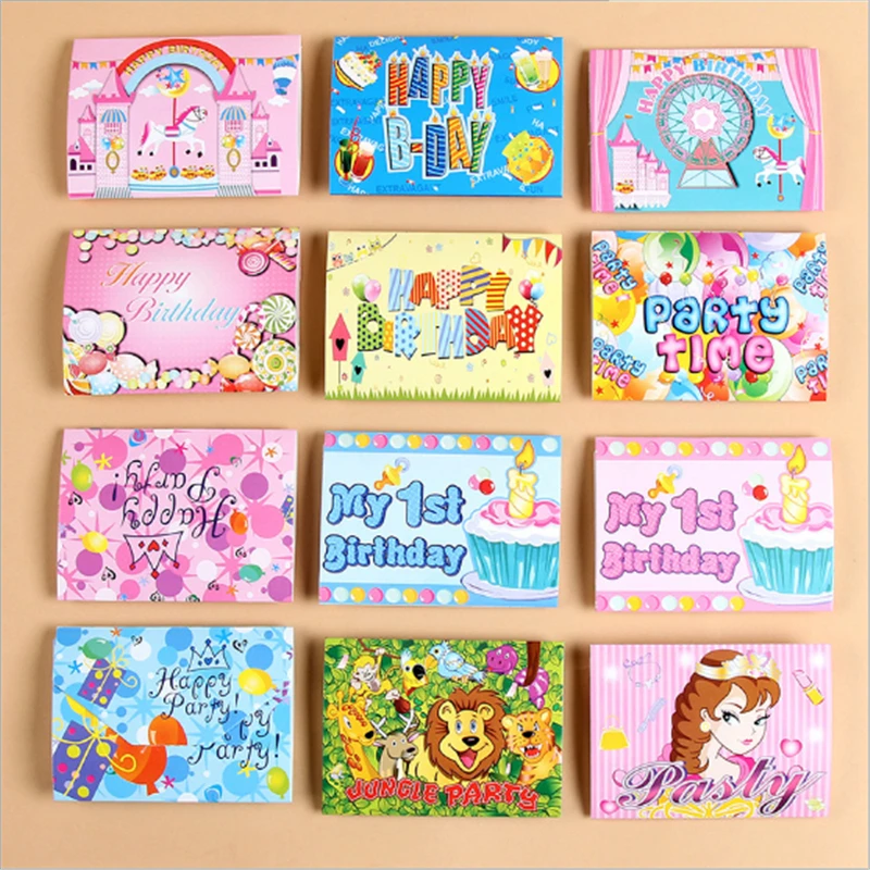 10 шт. пригласительные карты для вечеринок с героями мультфильмов открытки