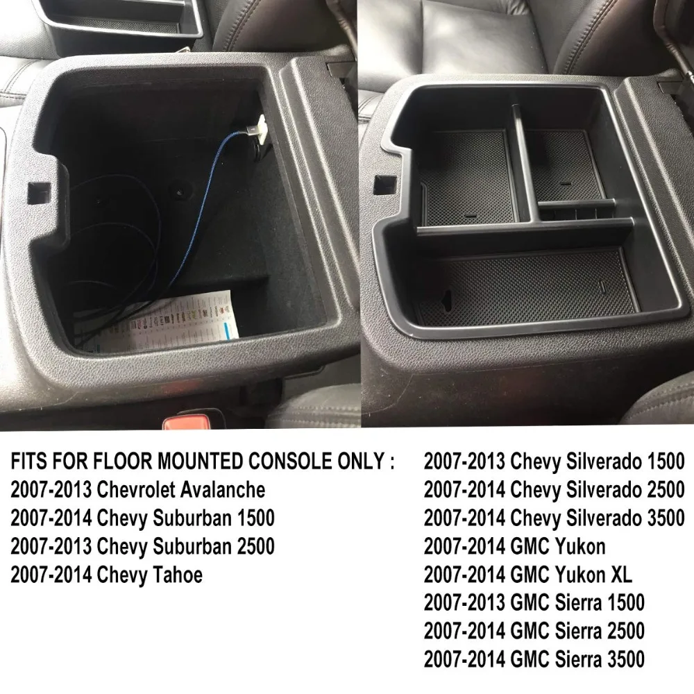 Центральный передний пол консоль органайзер для Chevrolet Avalanche Chevy Tahoe Silverado Suburban 1500