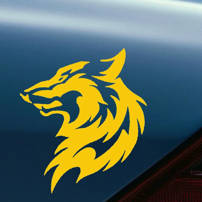 

Wild Animal Wolf Head Pattern Car Sticker Cool Car Motorcycle Reflective Vinyl