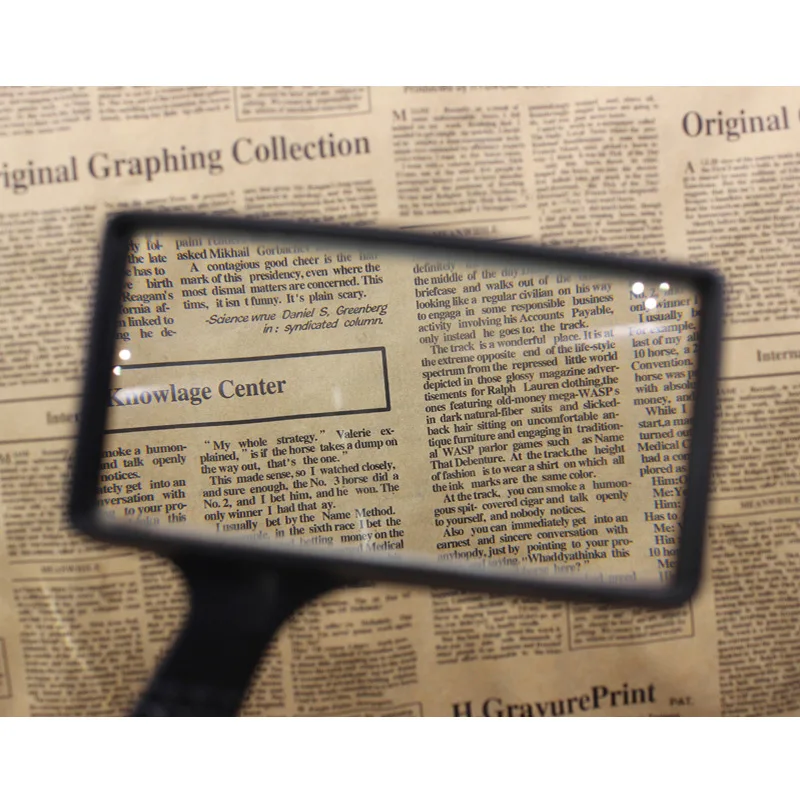 2019 EYESHOT портативный ручной 3X прямоугольник высокой четкости увеличитель со