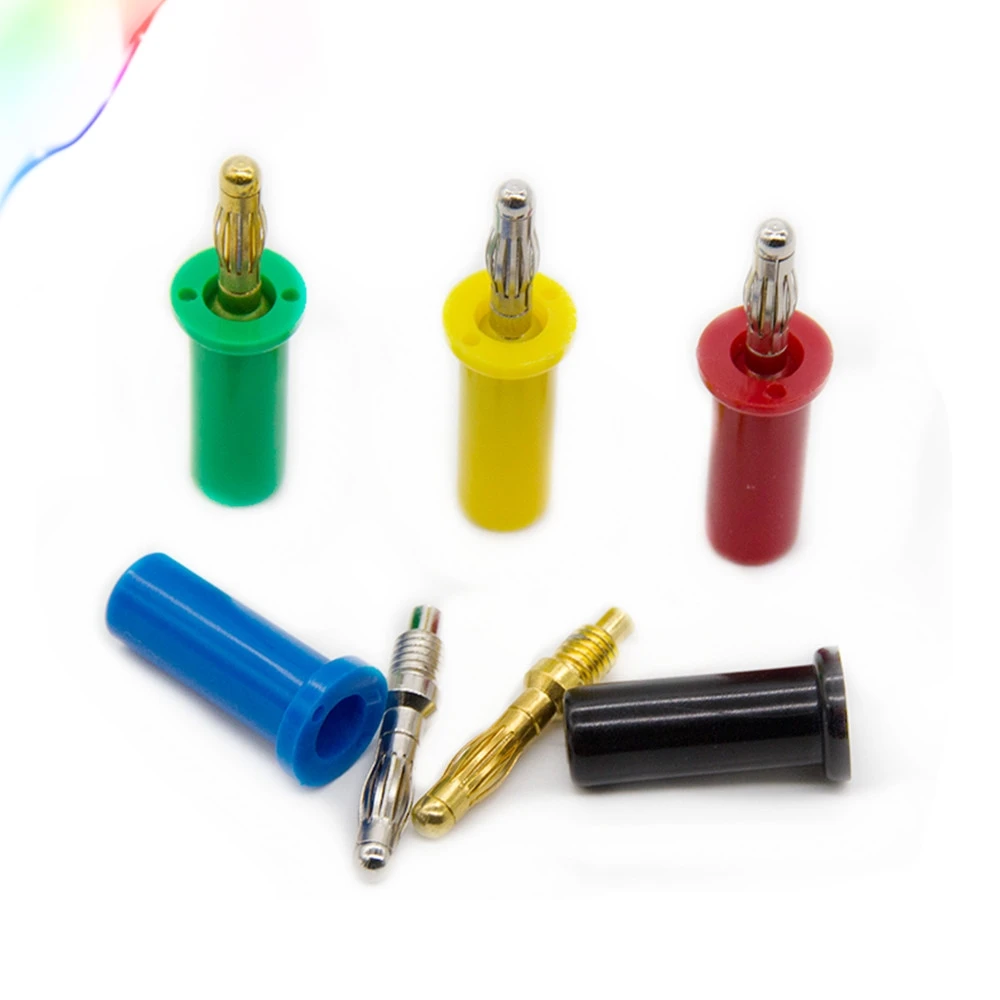 4 мм тонкий Медный позолоченный штекер типа банан аудиокабель для усилителя