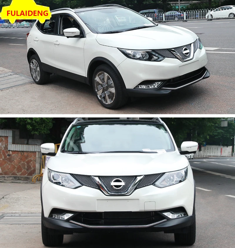 3 шт. для Nissan Qashqai J11- нержавеющая сталь передний бампер сетка Решетка Вентиляционная решетка отверстие автомобиля аксессуары для укладки
