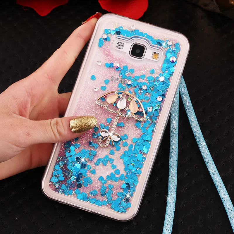 Diamond жидкий Cover для Samsung Galaxy S8 случай роскошный горный хрусталь жидкость зыбучие
