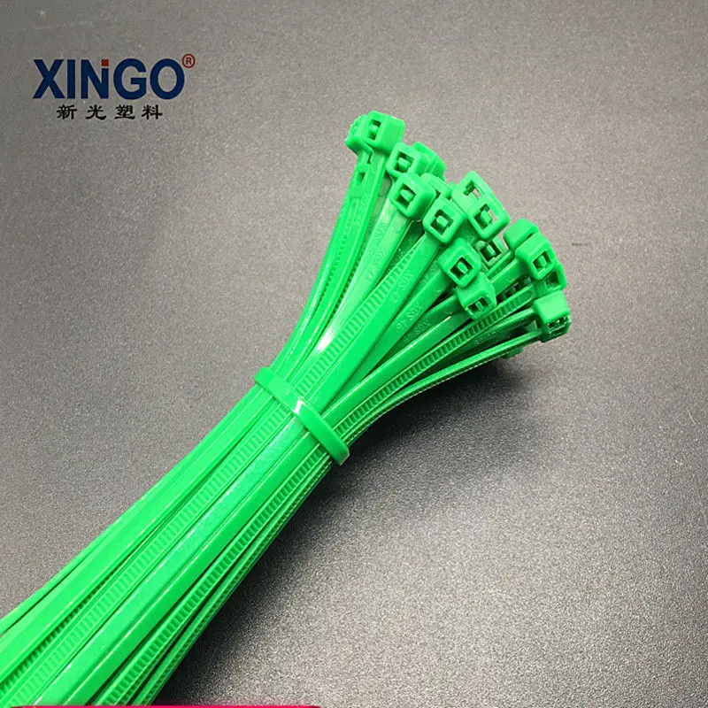 Xingo 8 дюймовые красочные самоблокирующиеся Нейлоновые кабельные стяжки
