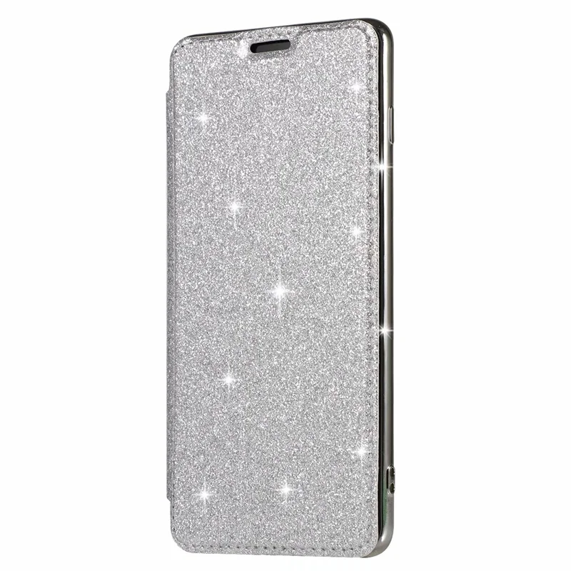 Чехол для Samsung Galaxy S10 чехол-книжка Plus lite S10e блестящий прозрачный мягкий