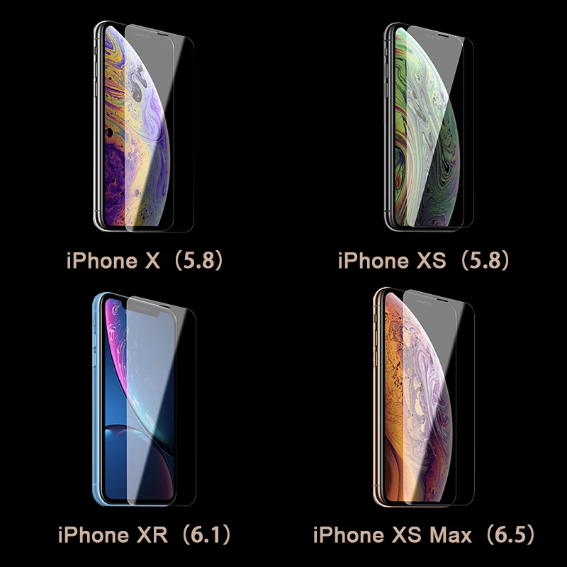 Один комплект 2.5D прозрачный для iphone x xr xs max протектор экрана Передняя и задняя