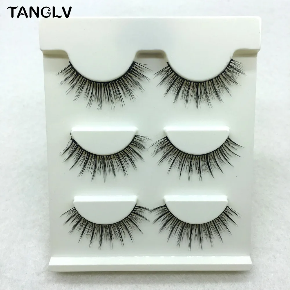 Толстые плотные натуральные ложные накладные ресницы Professional Bigeye Makeup Tips Lash