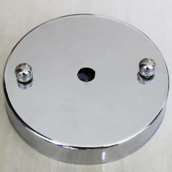 10cm Chrome Base 10 см потолочная Базовая пластина, круглый металлический подвесной светильник, аксессуары, современный стиль, украшение для спальни, дома - Цвет: 10cm Chrome Base